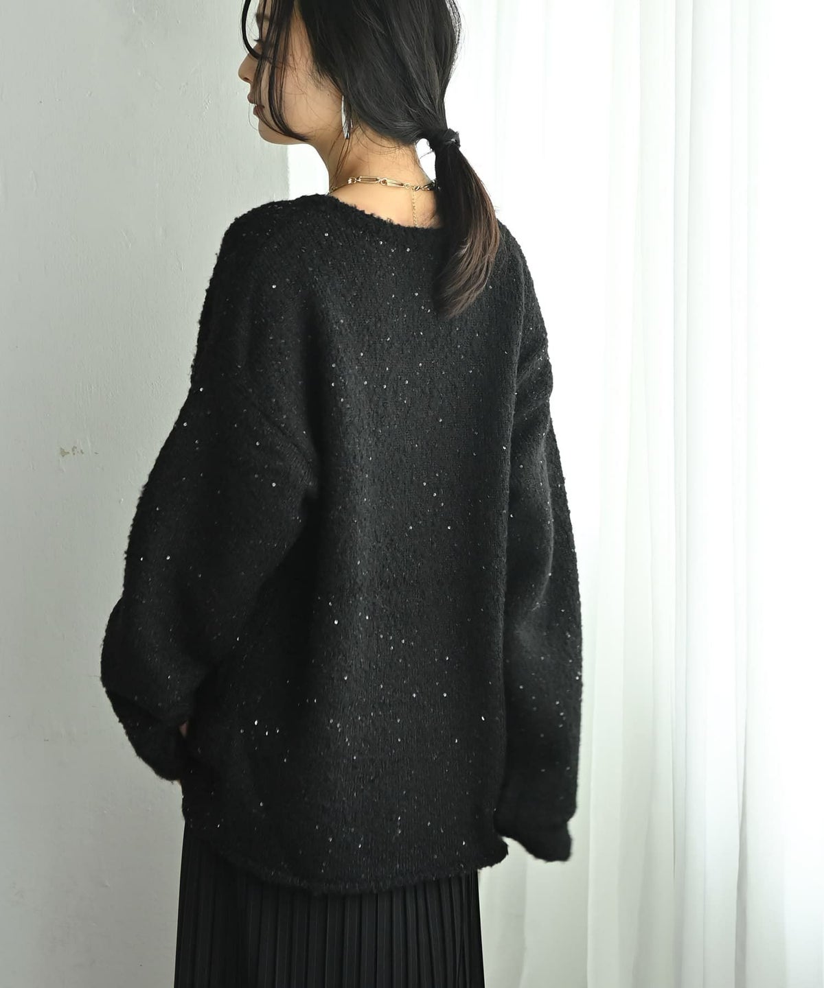 着用イメージ 167cm ブラック