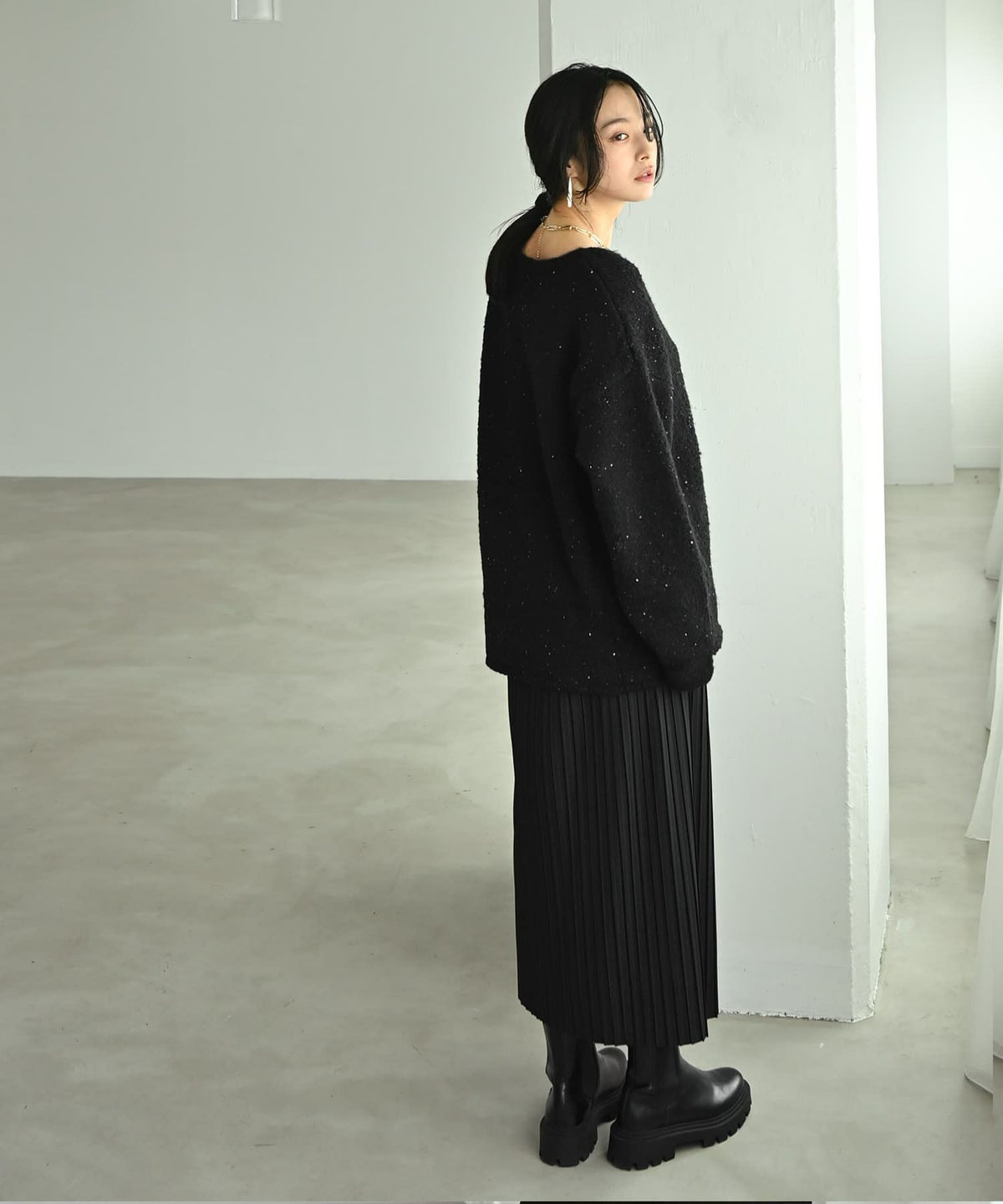 着用イメージ 167cm ブラック