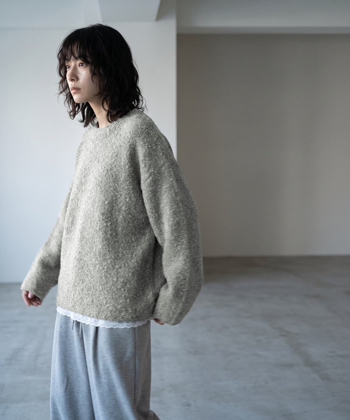 着用イメージ 170cm ミストグリーン