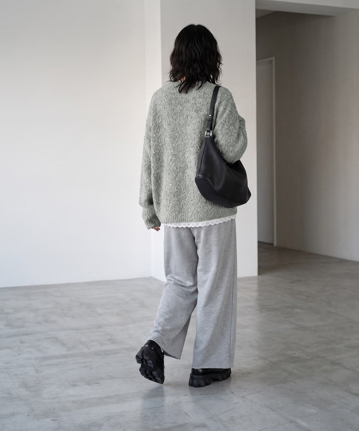 着用イメージ 170cm ミストグリーン