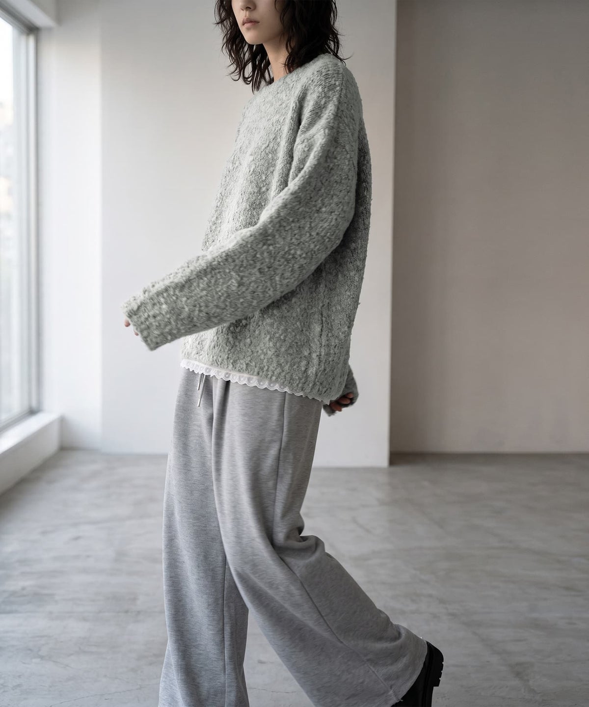 着用イメージ 170cm ミストグリーン