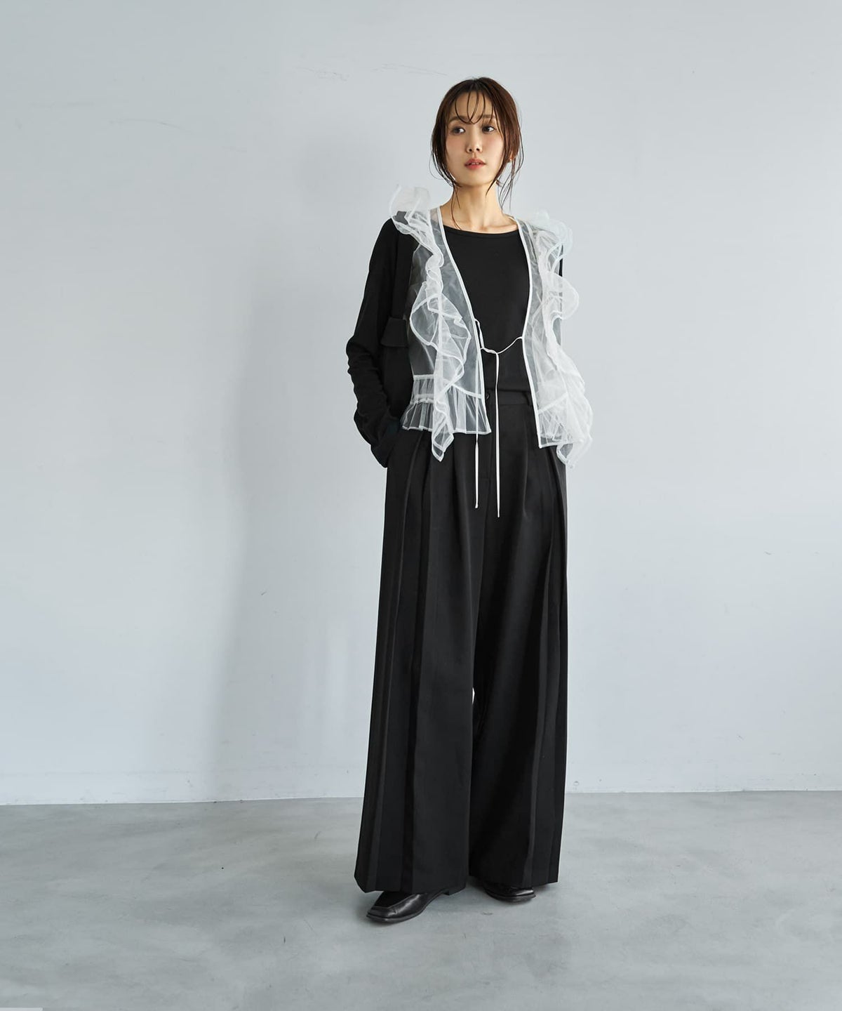 着用イメージ 165cm ホワイト