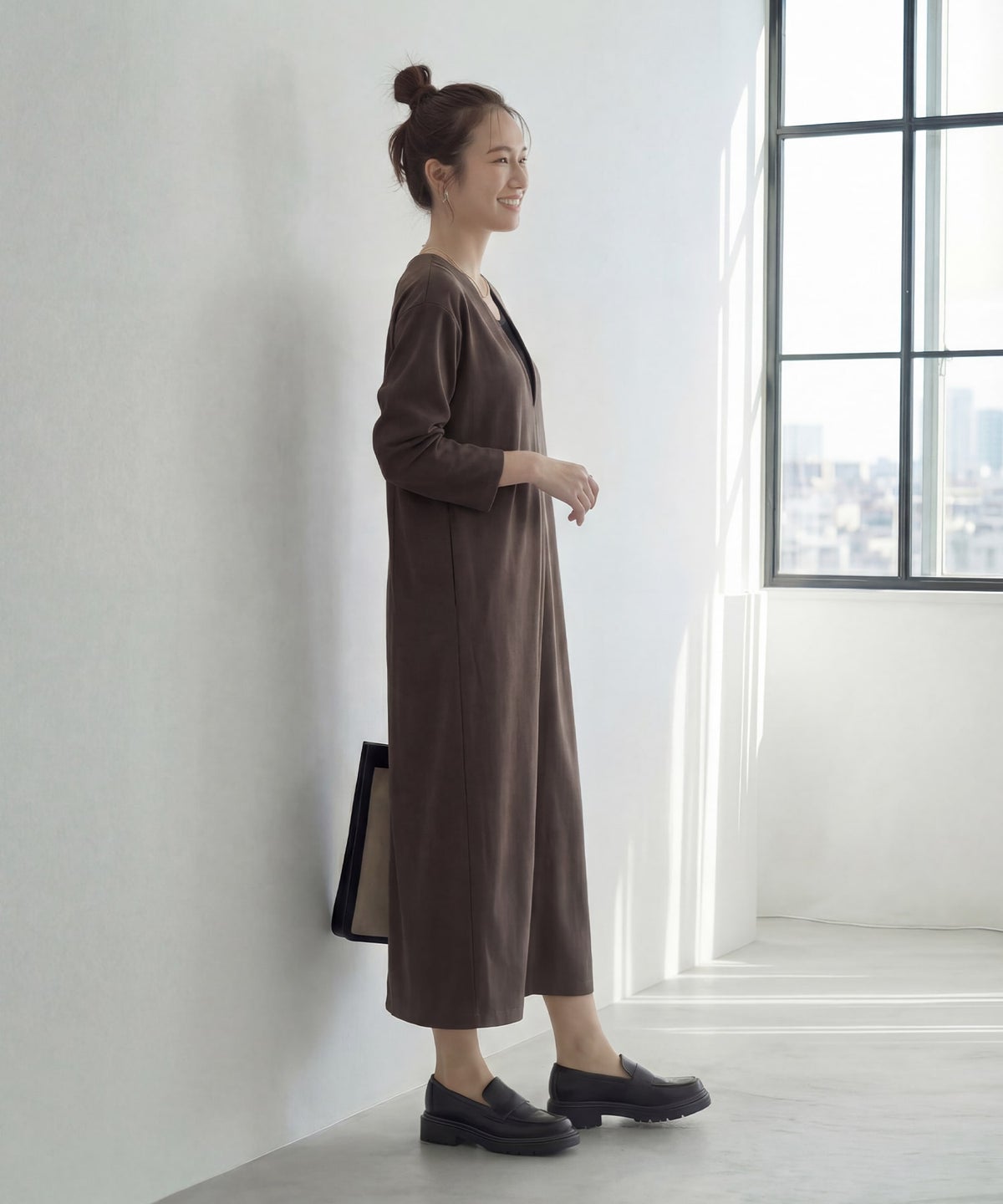 着用イメージ 167cm  02サイズ ブラウン