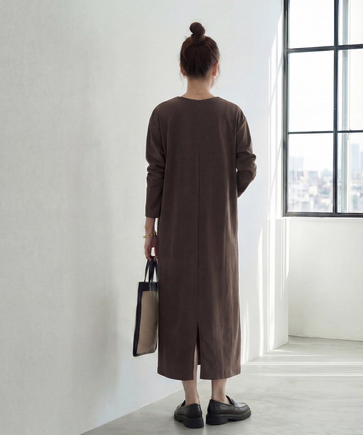 着用イメージ 167cm  02サイズ ブラウン