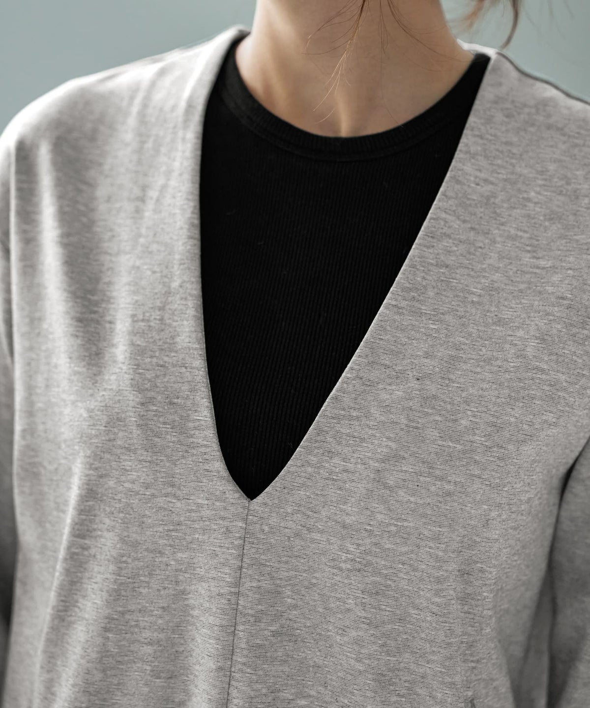 着用イメージ 166cm  02サイズ ライトグレー