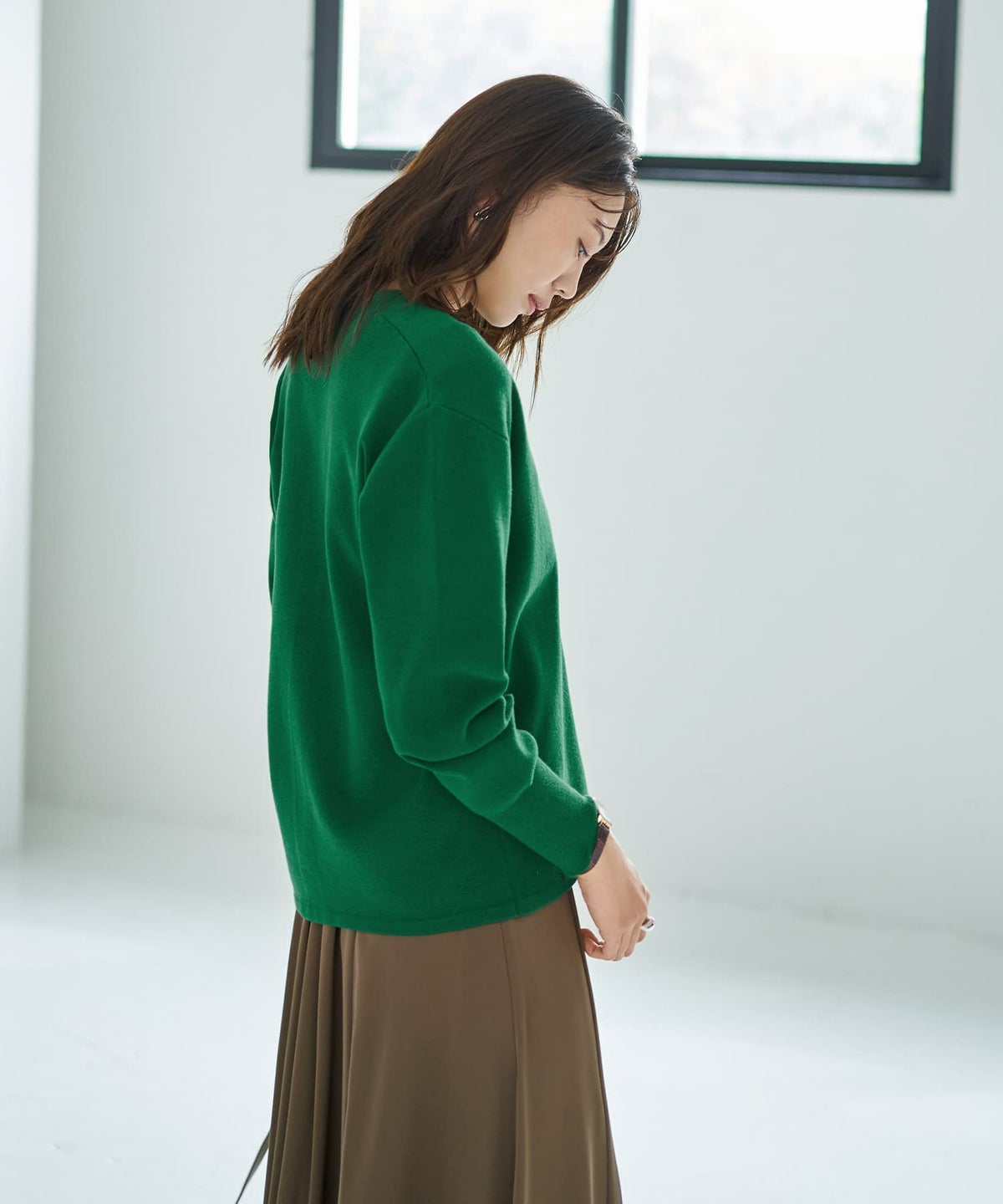 着用イメージ 166cm グリーン