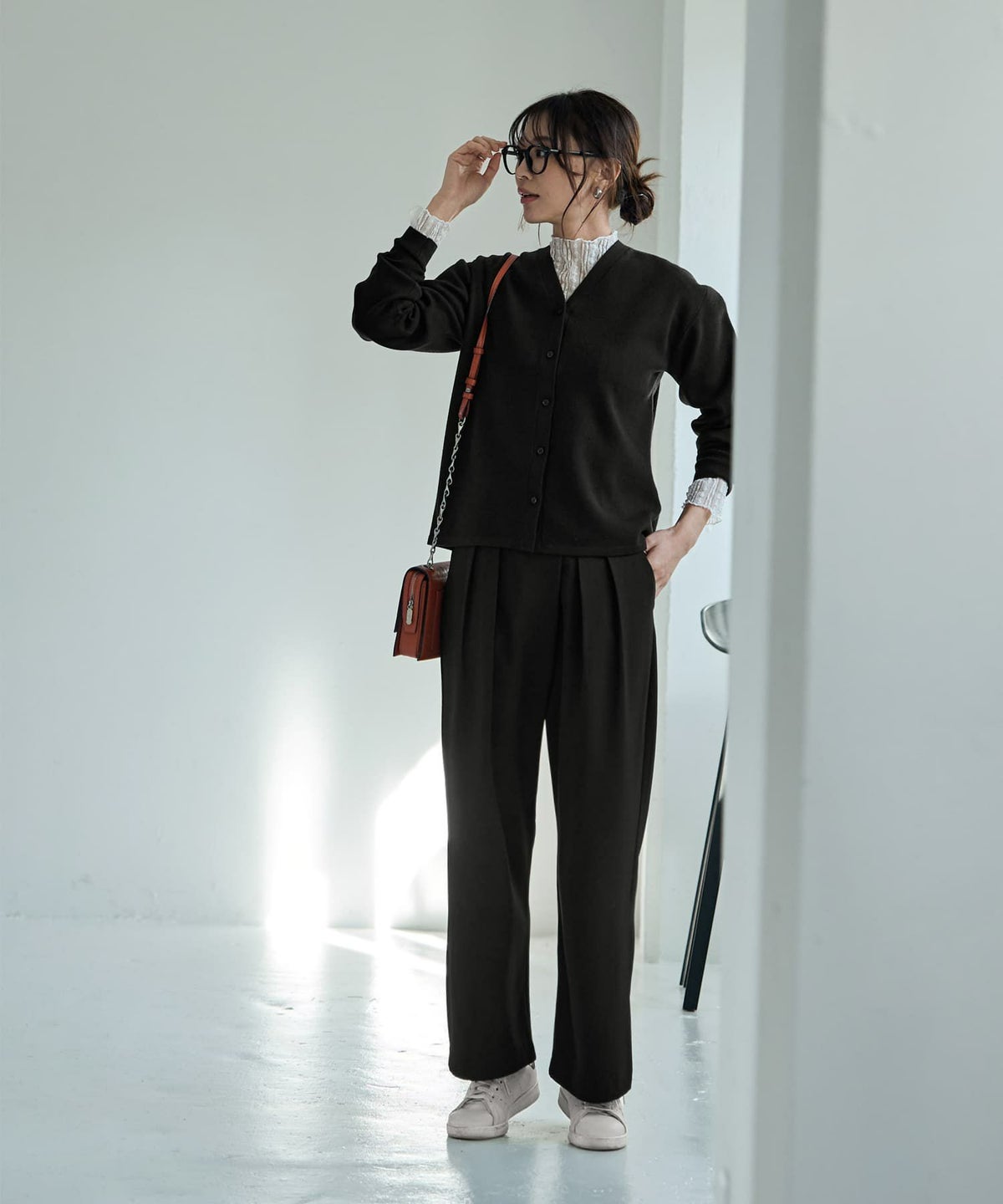 着用イメージ 166cm ブラック