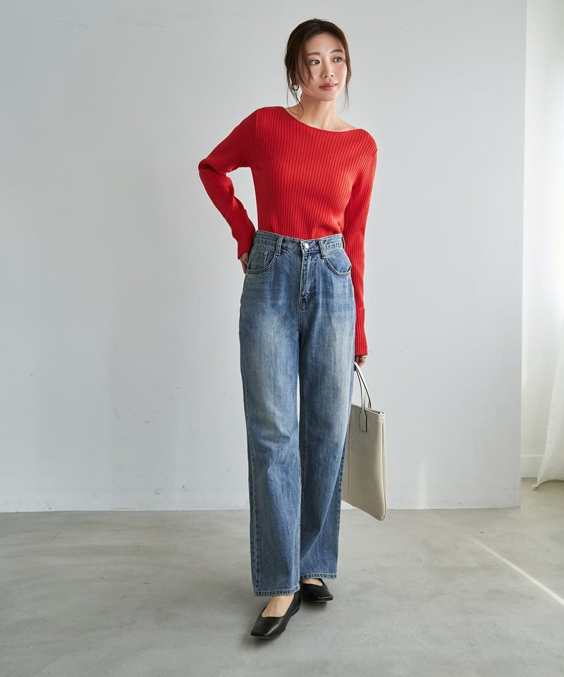 ブリーチストレートデニム | おしゃれな大人レディースファッション 