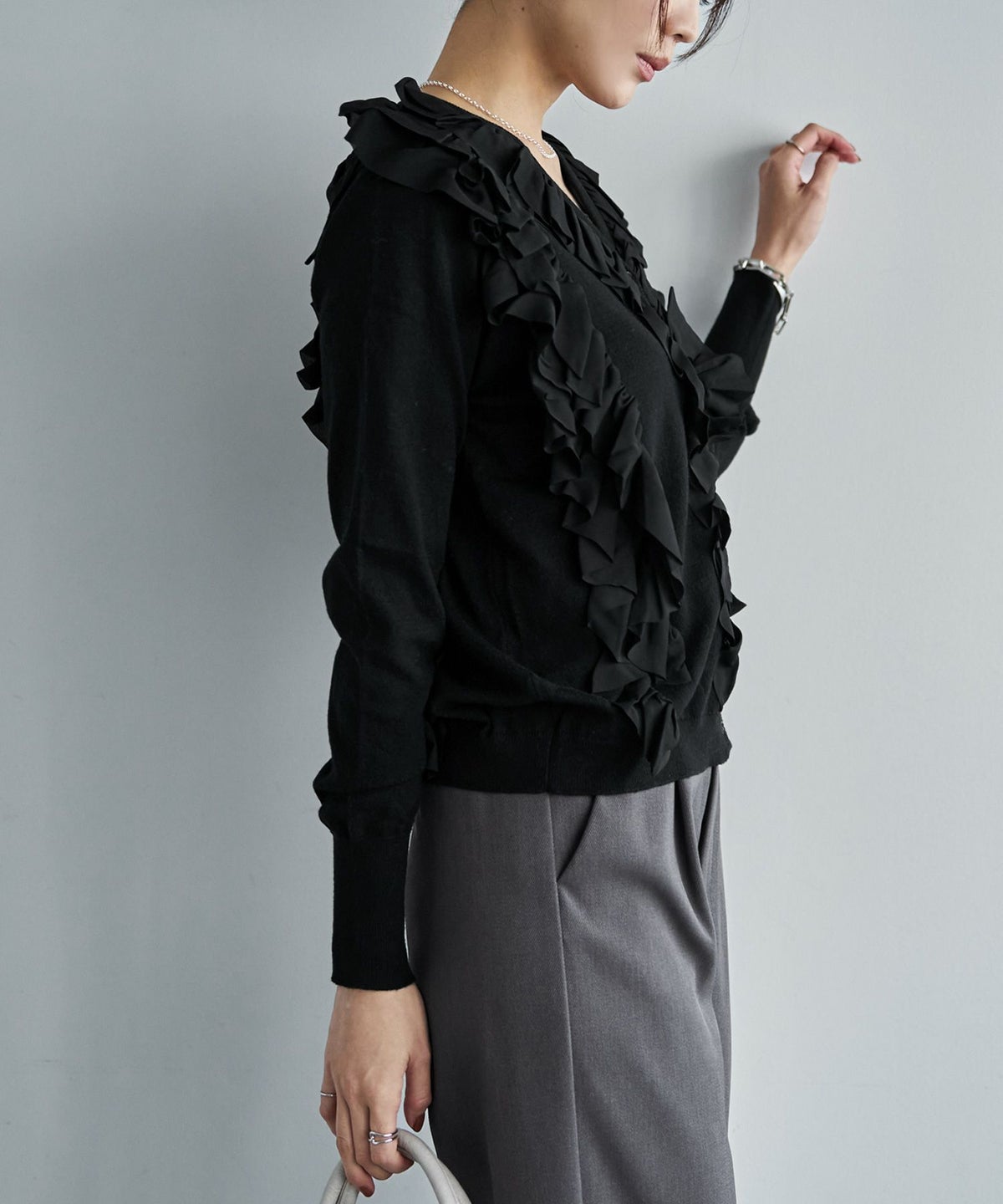 着用イメージ 166cm　ブラック