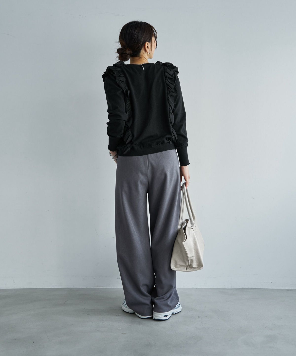 着用イメージ 166cm　ブラック