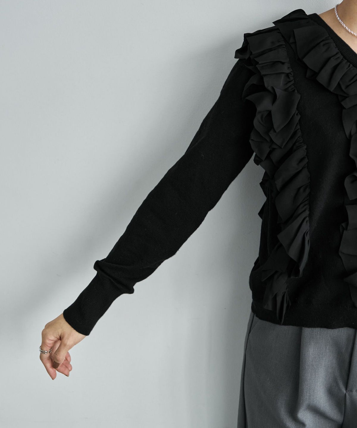 着用イメージ 166cm　ブラック