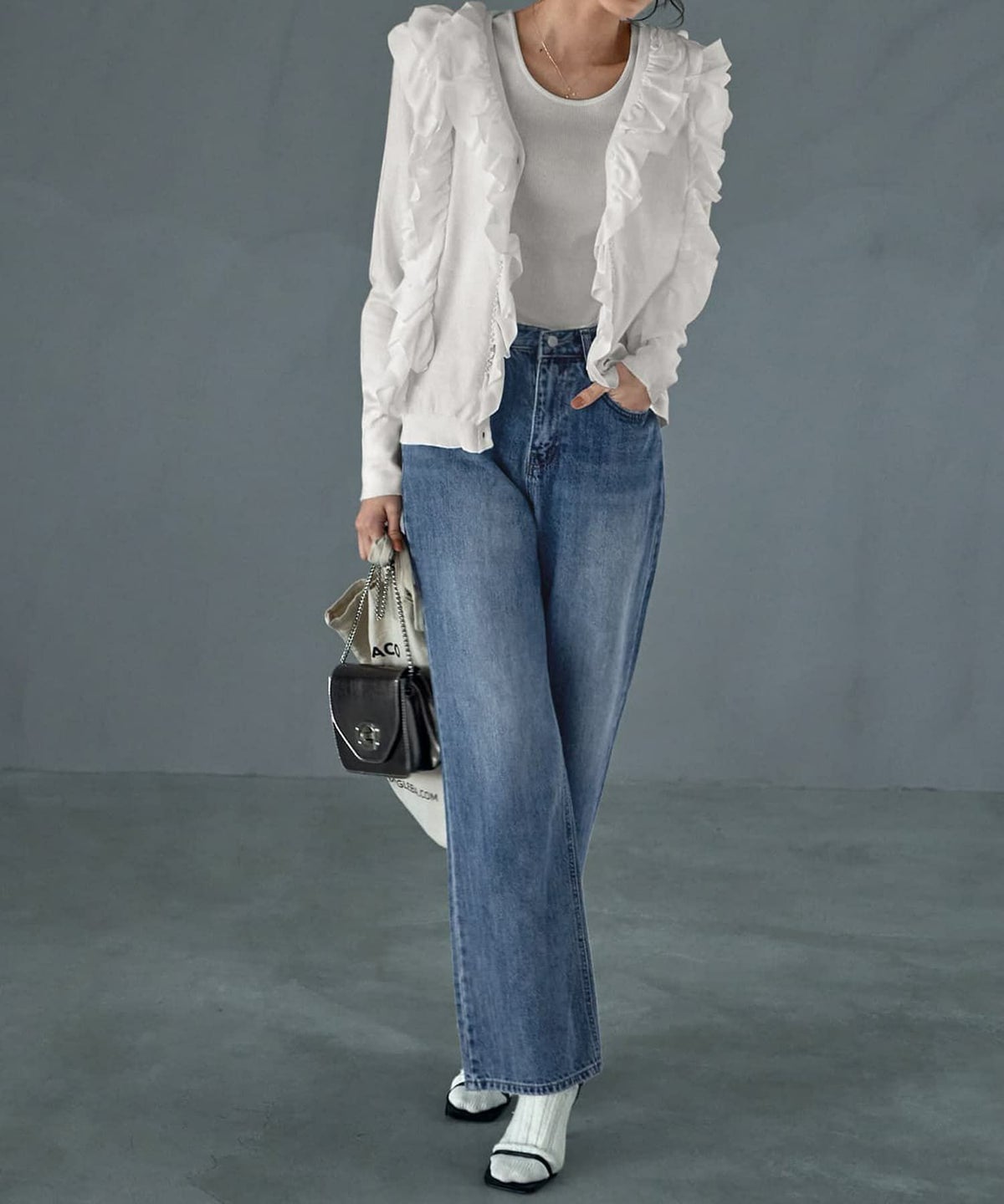 着用イメージ 167㎝　ホワイト