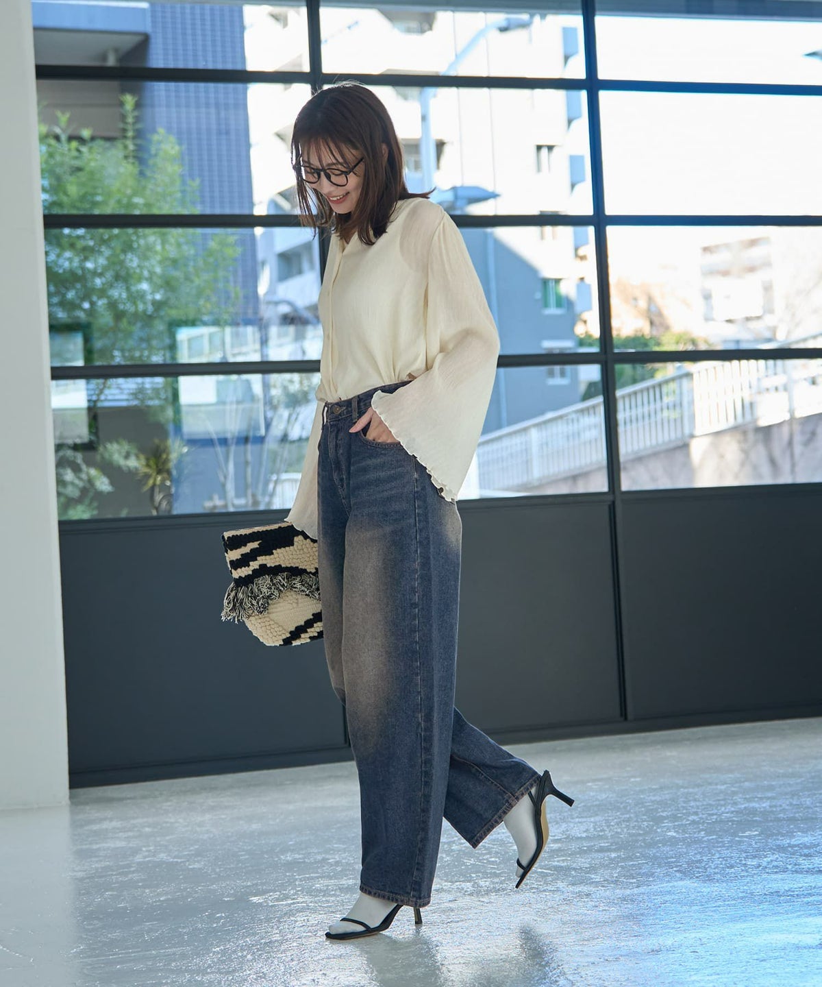 着用イメージ 166㎝　Sサイズ　ブルー