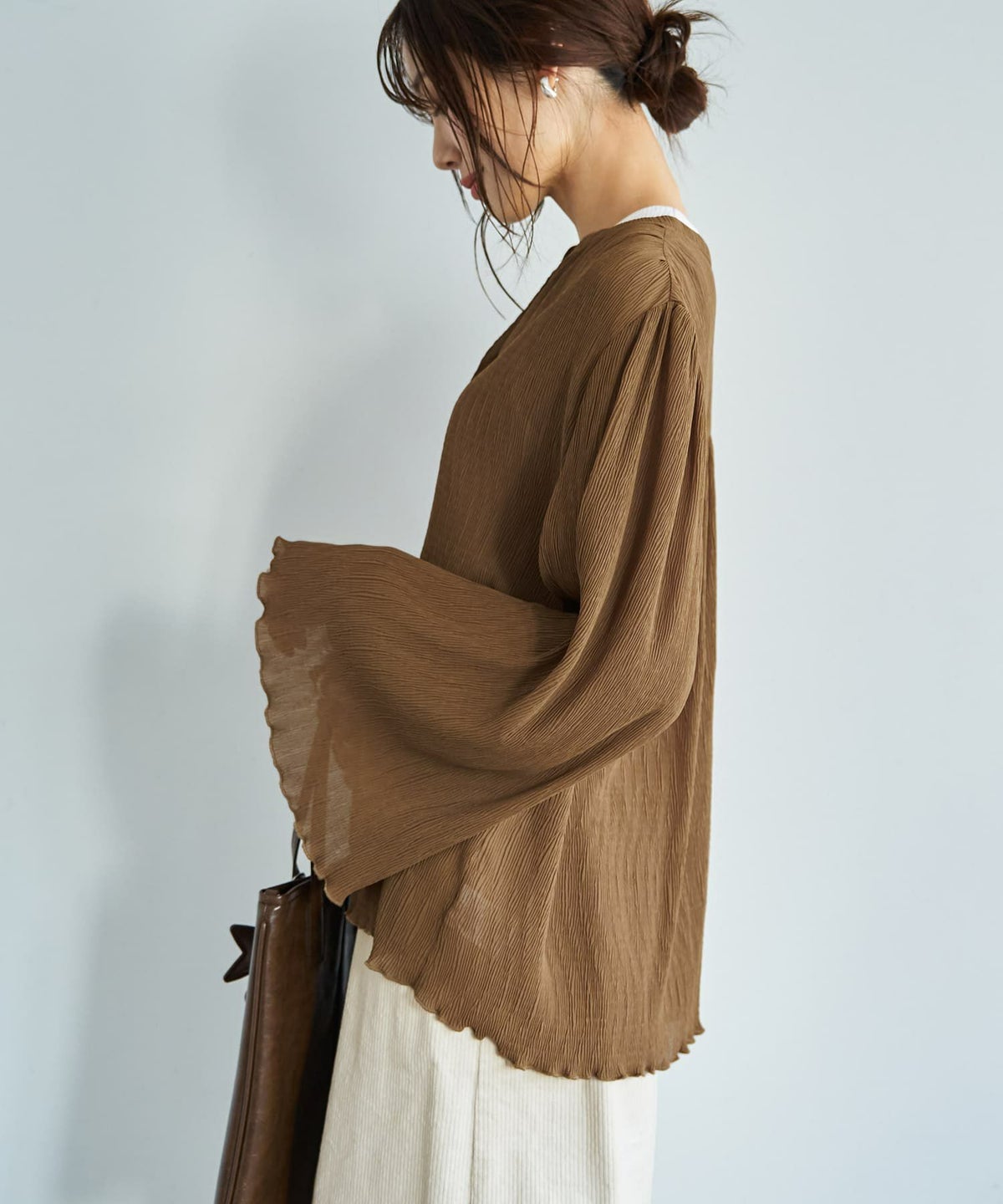 着用イメージ 165cm ブラウン