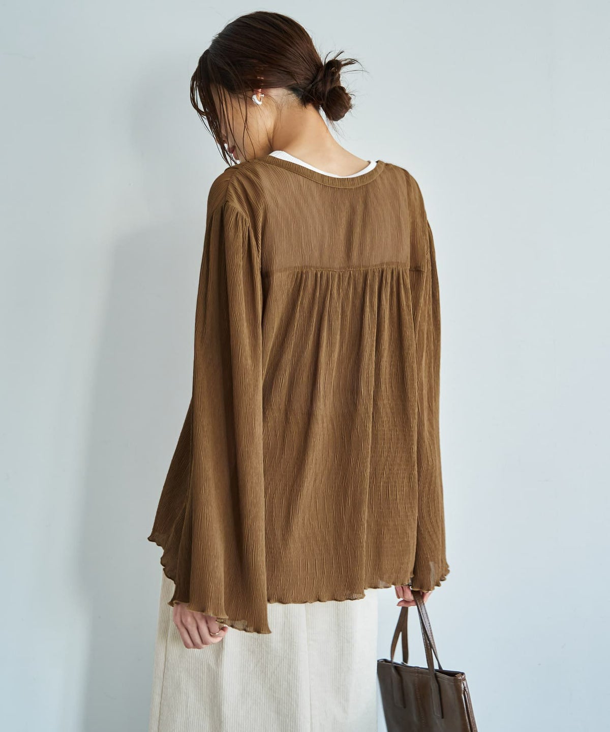 着用イメージ 165cm ブラウン