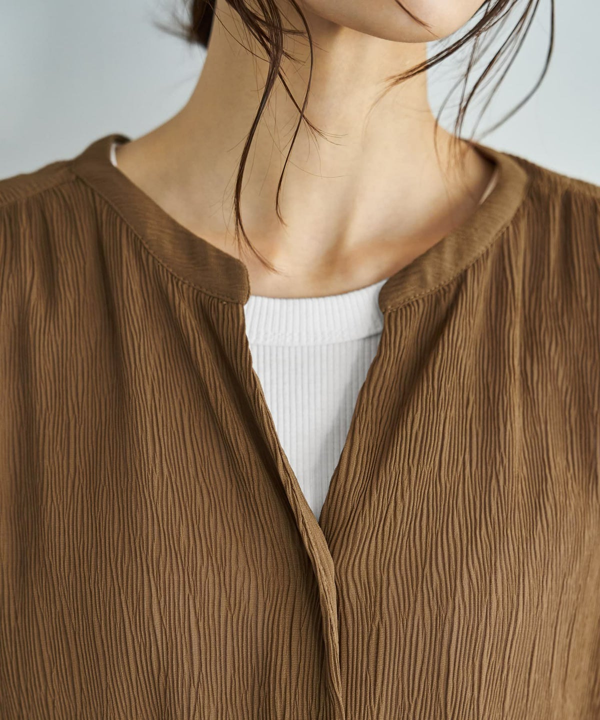 着用イメージ 165cm ブラウン