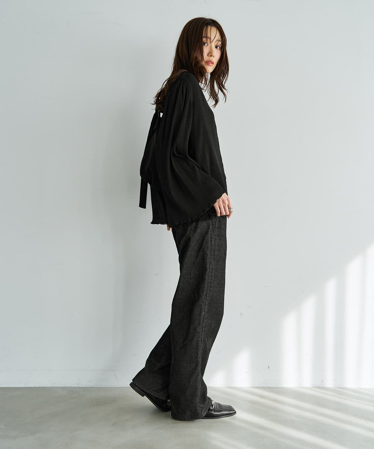 着用イメージ 165cm ブラック