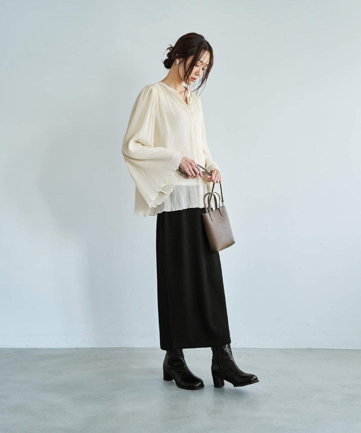 着用イメージ 165cm クリーム