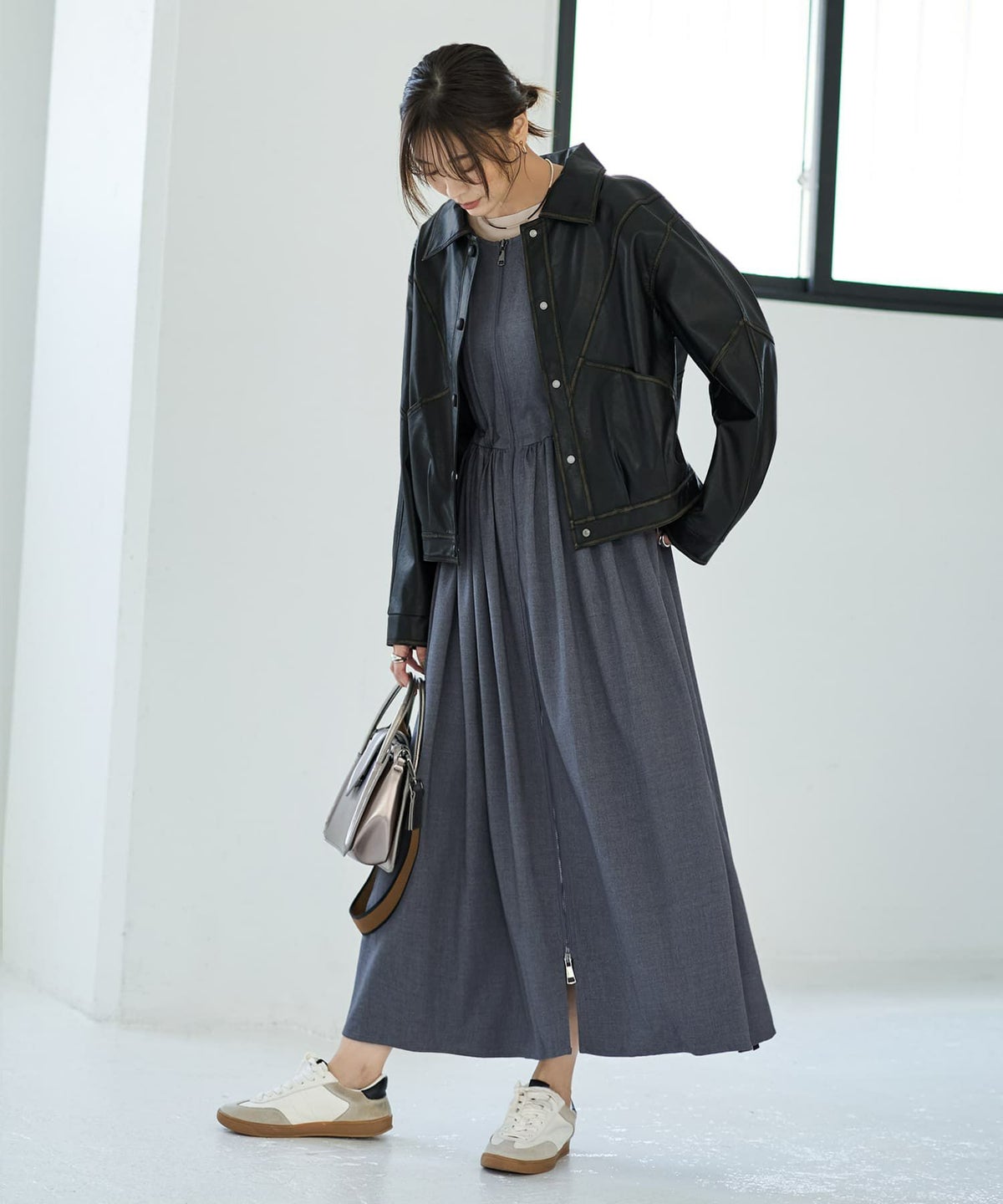 着用イメージ 166㎝ グレー 02サイズ