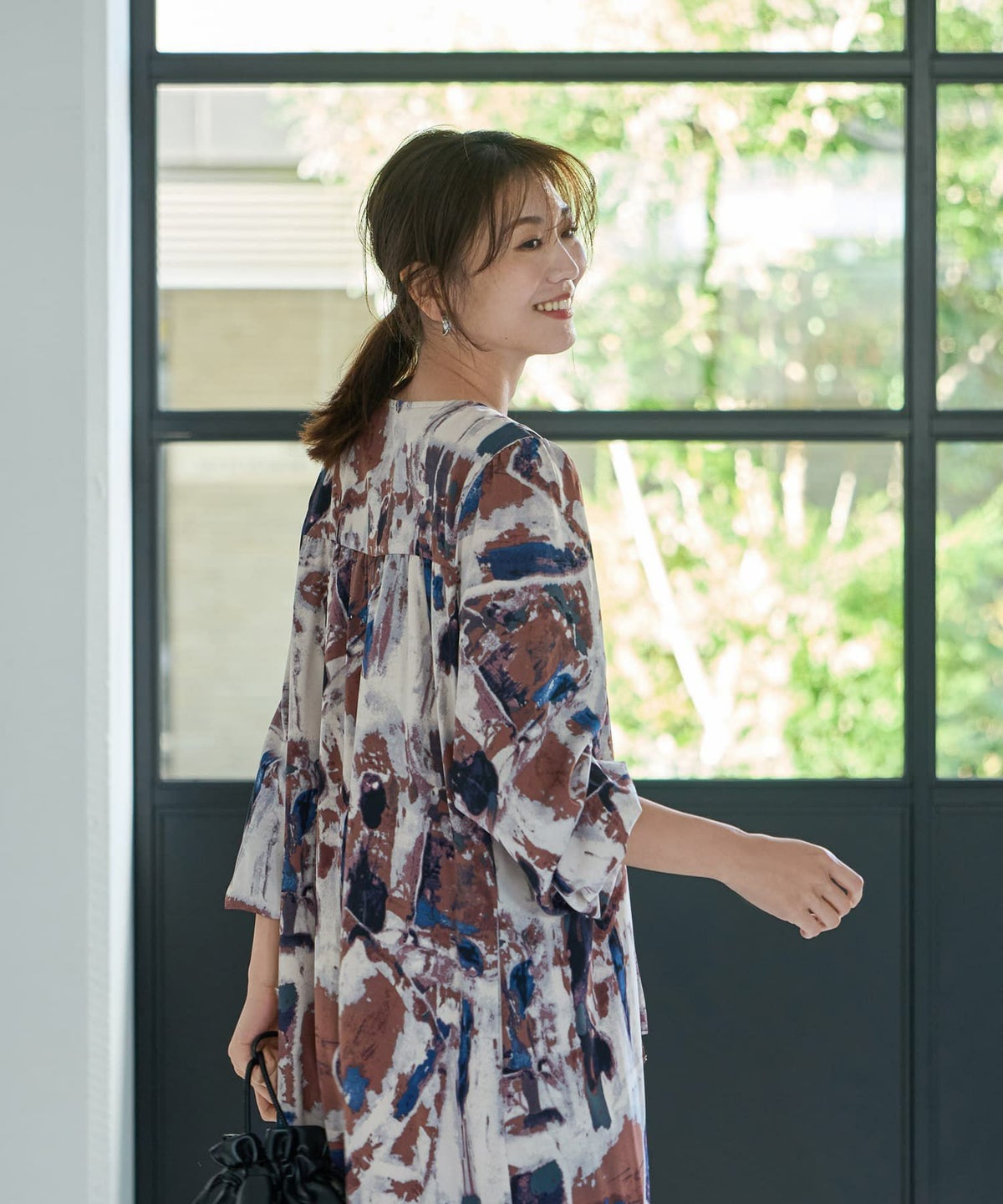 着用イメージ 166cm 02サイズ ブルーミックス