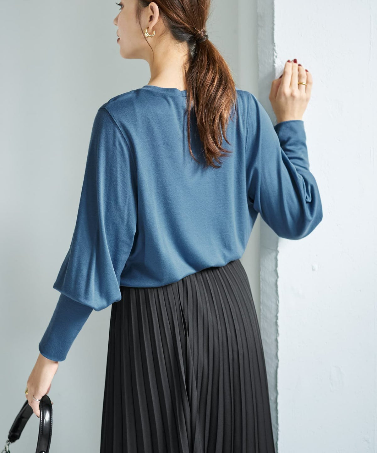 着用イメージ 167cm ブルー