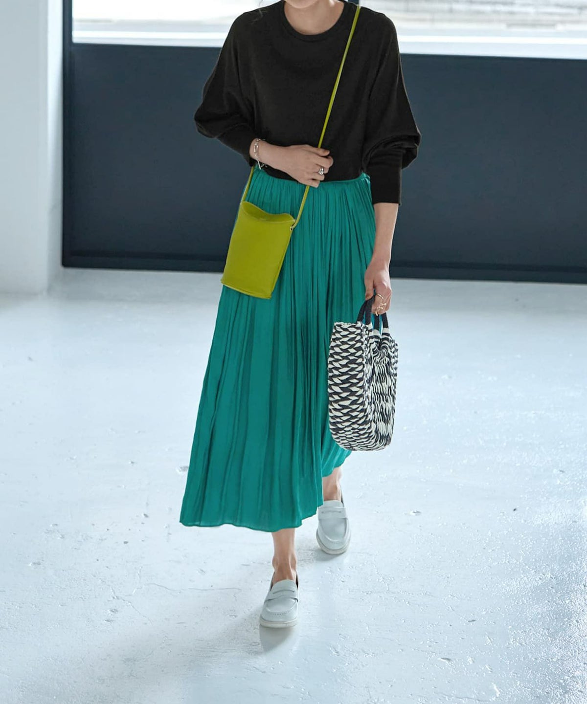 着用イメージ 167cm ブラック