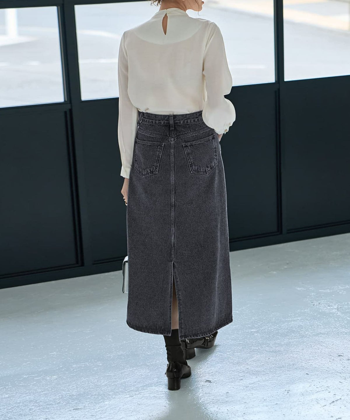 着用イメージ 167cm オフホワイト