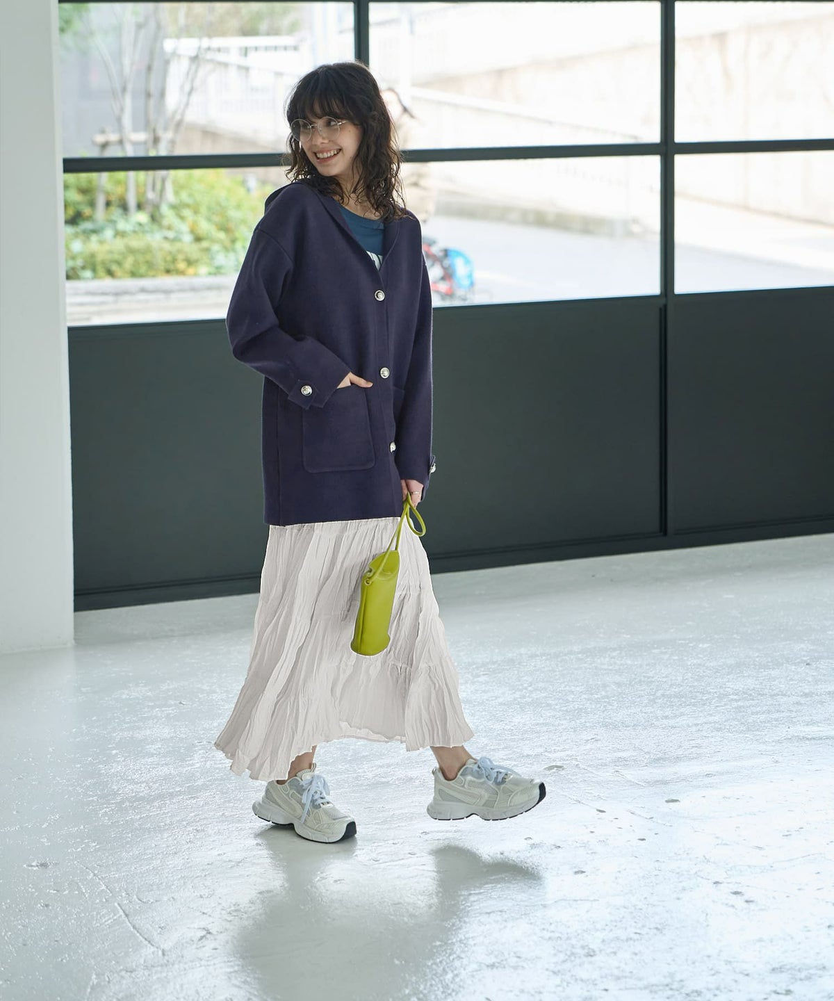 着用イメージ 167㎝　アイボリー