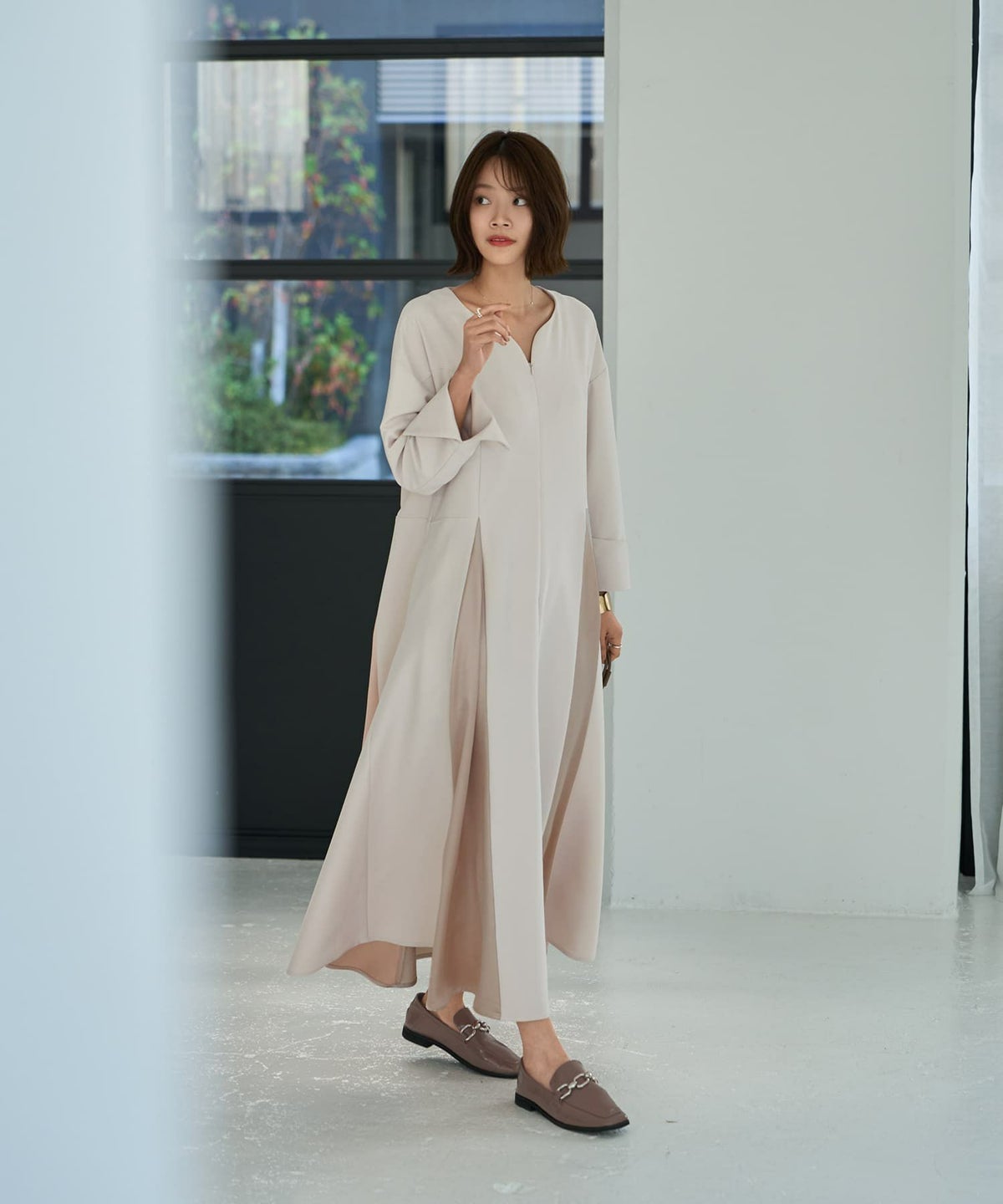 着用イメージ 167㎝　02サイズ　エクリュベージュ