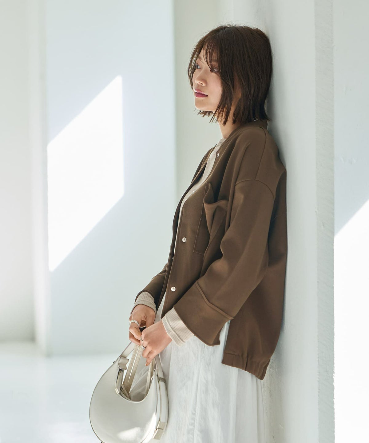 着用イメージ 167㎝　ブラウンカーキ