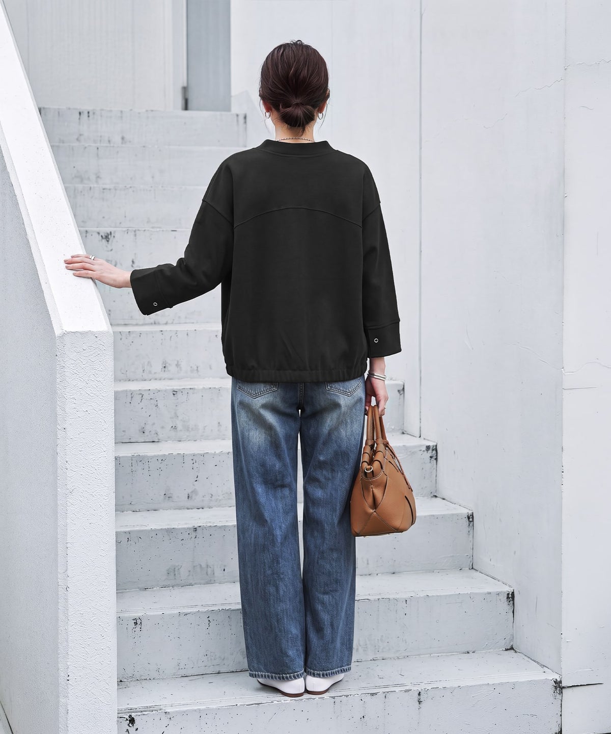 着用イメージ 163cm ブラック