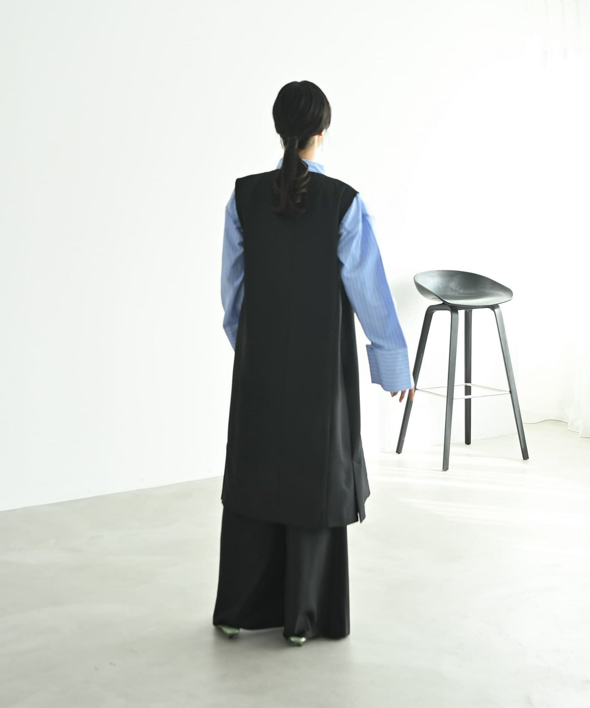 着用イメージ 167cm Fサイズ ブラック