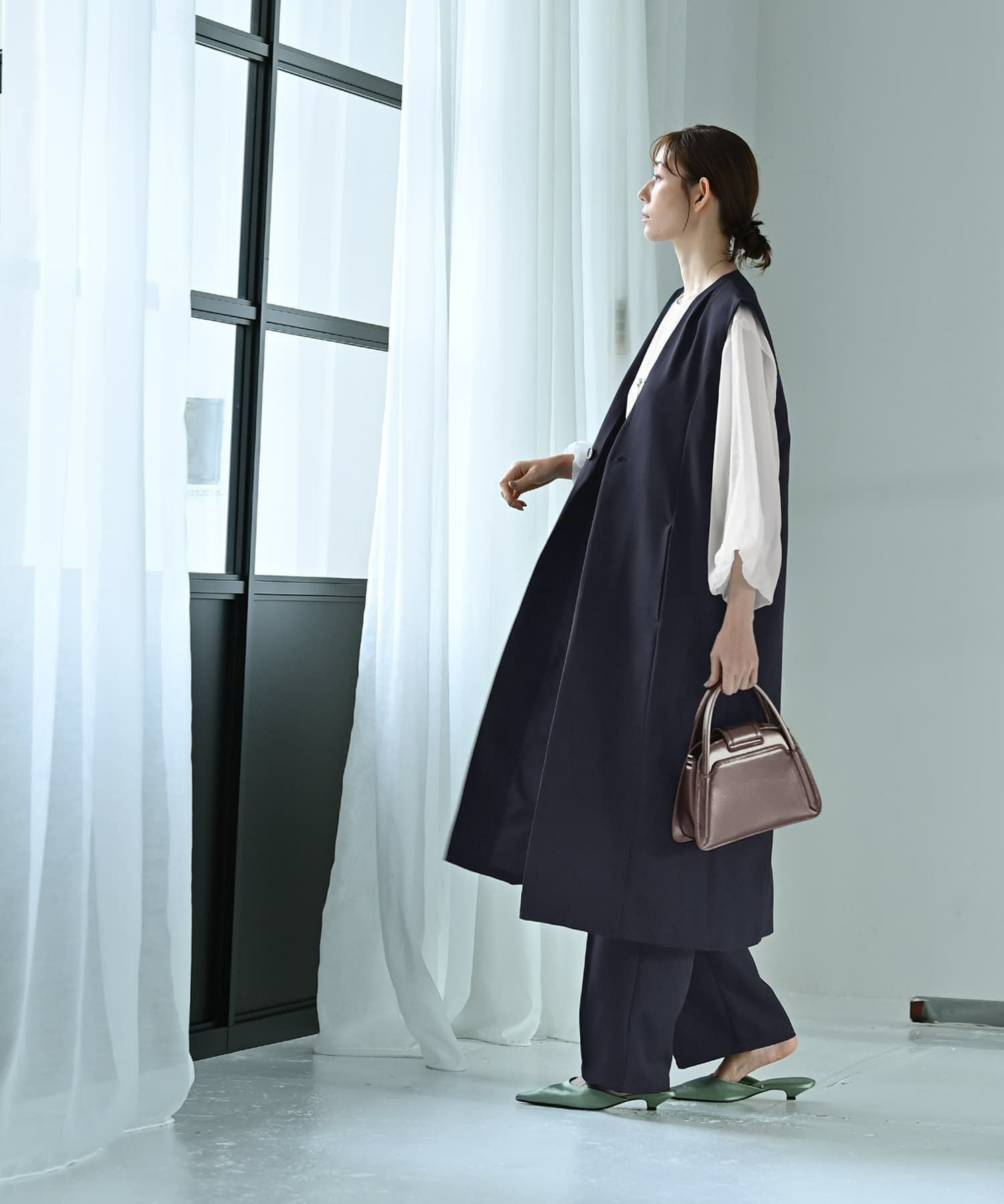 Kana Oyama×BLK001】ロングジレ | おしゃれな大人レディース