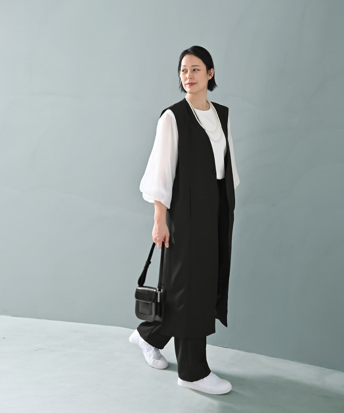 着用イメージ 187cm X-tallサイズ ブラック