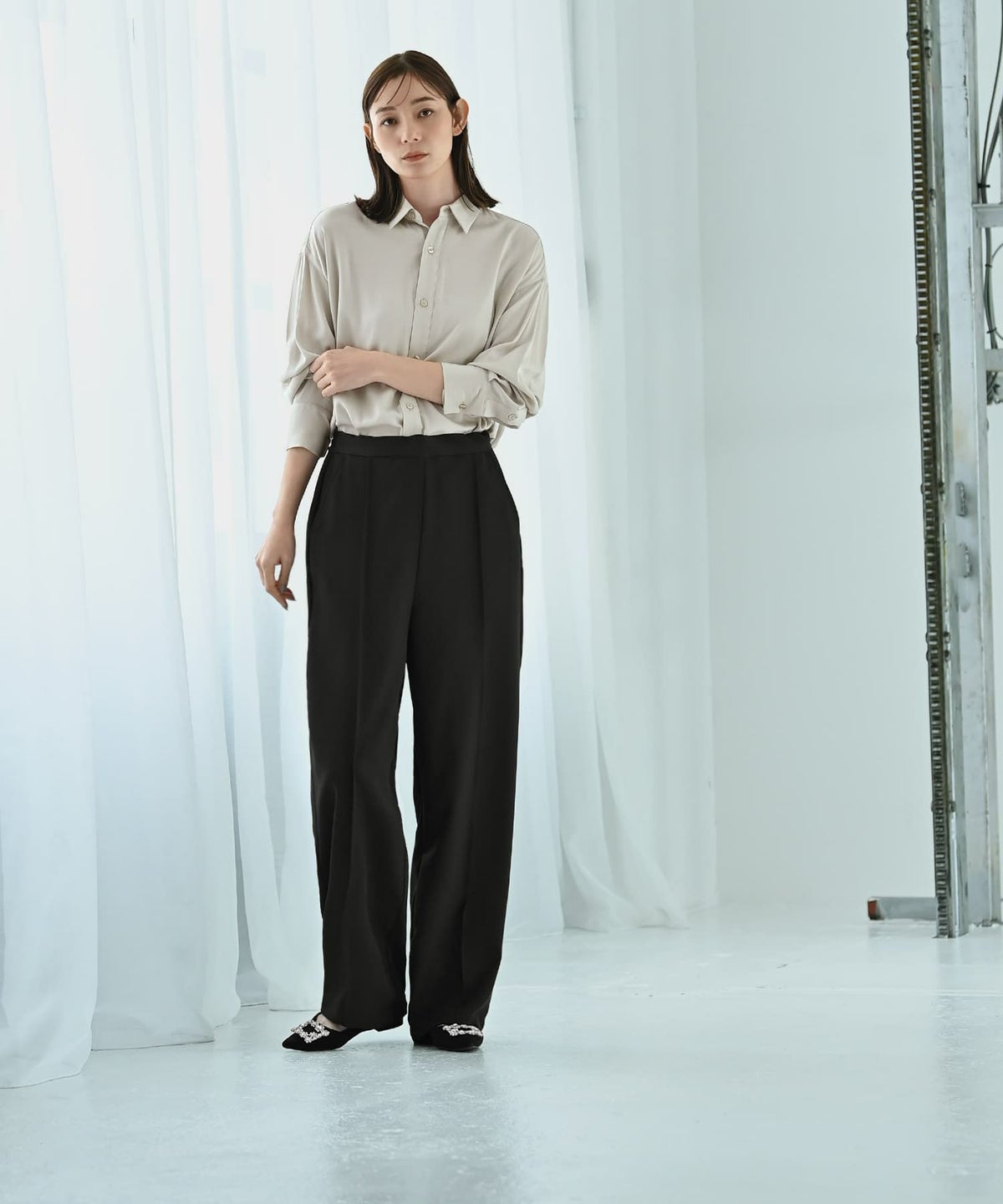 着用イメージ 170cm Fサイズ ブラック