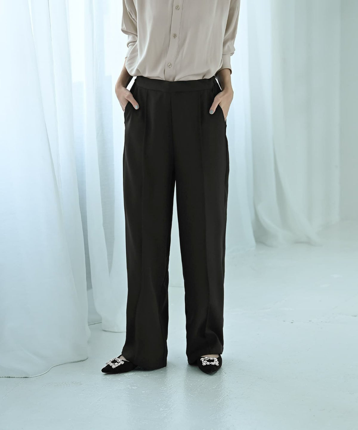 着用イメージ 170cm Fサイズ ブラック