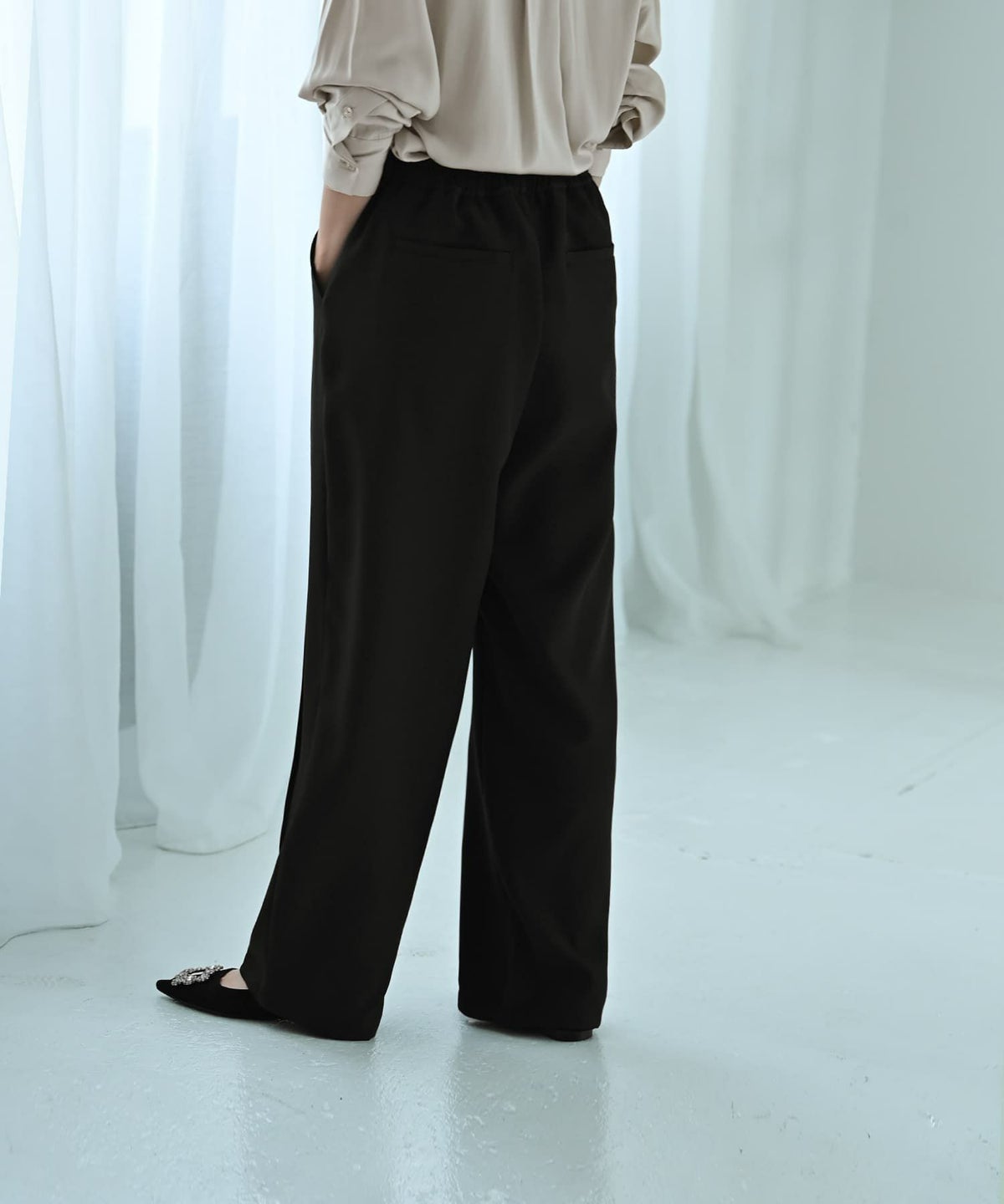 着用イメージ 170cm Fサイズ ブラック