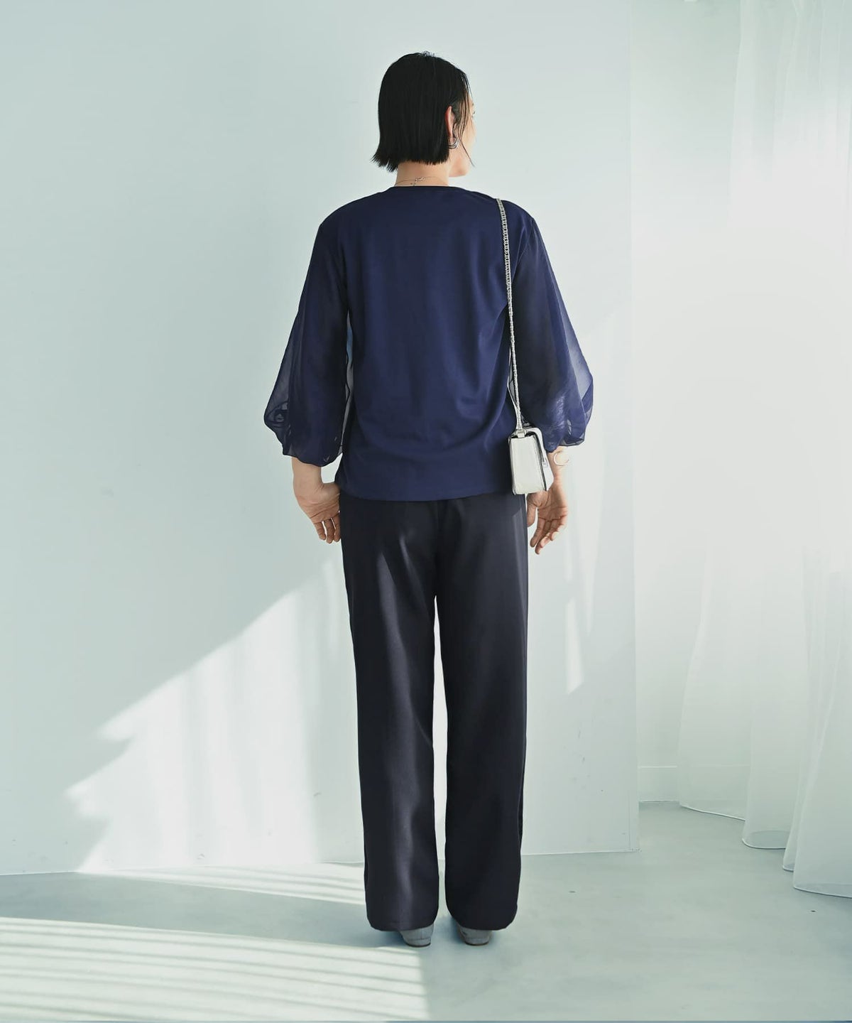 着用イメージ 187cm X-tallサイズ ネイビー