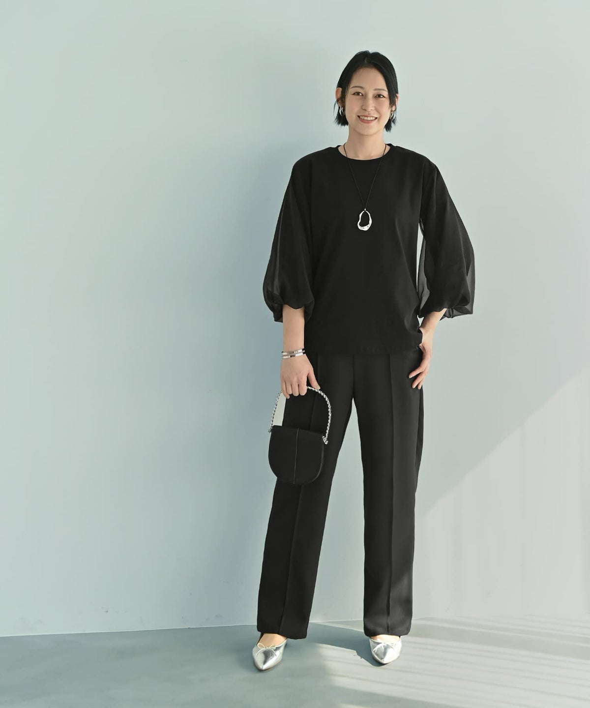 着用イメージ 187cm X-tallサイズ ブラック