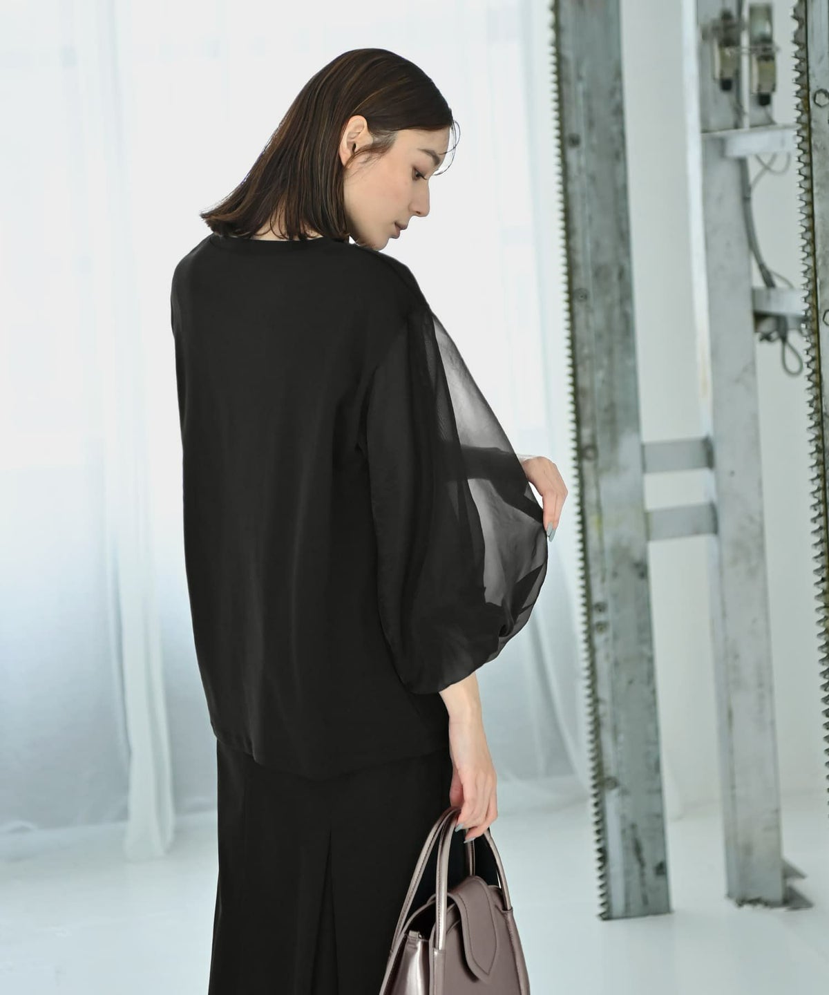 着用イメージ 170cm Fサイズ ブラック