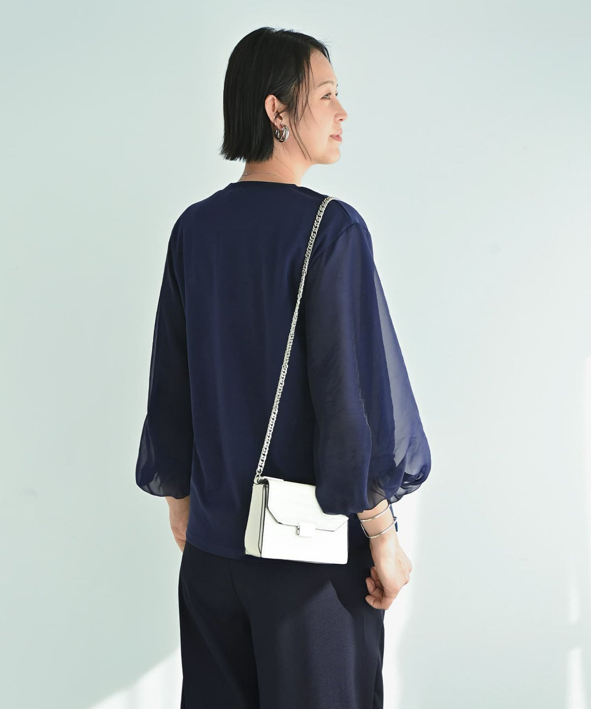 着用イメージ 187cm X-tallサイズ ネイビー