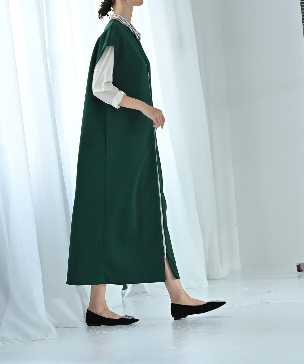 着用イメージ 170cm Fサイズ グリーン