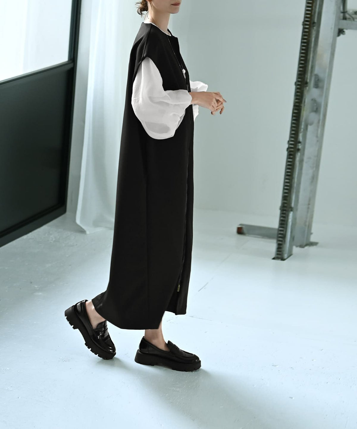 着用イメージ 170cm Fサイズ ブラック