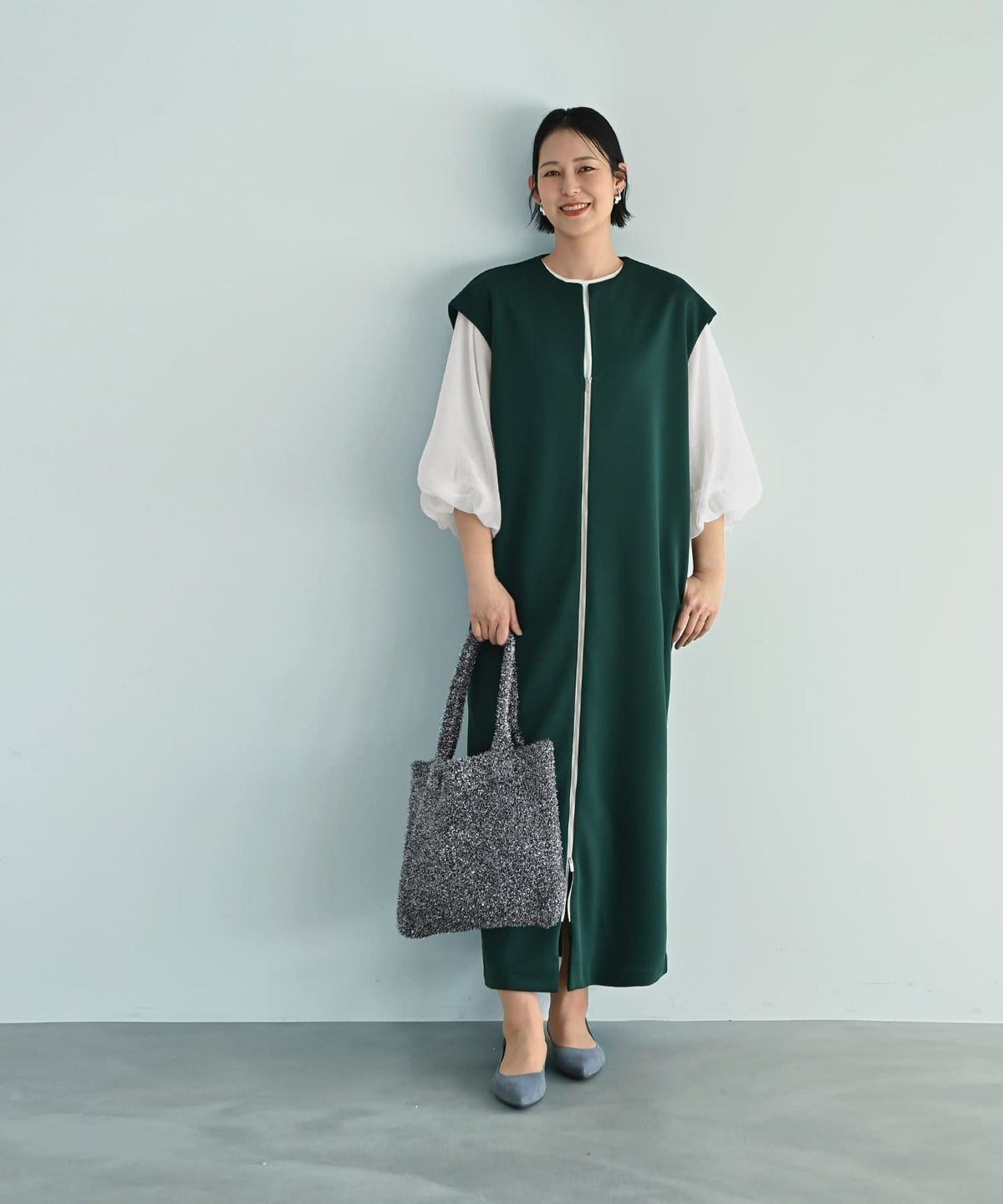 着用イメージ 187cm X-tallサイズ グリーン