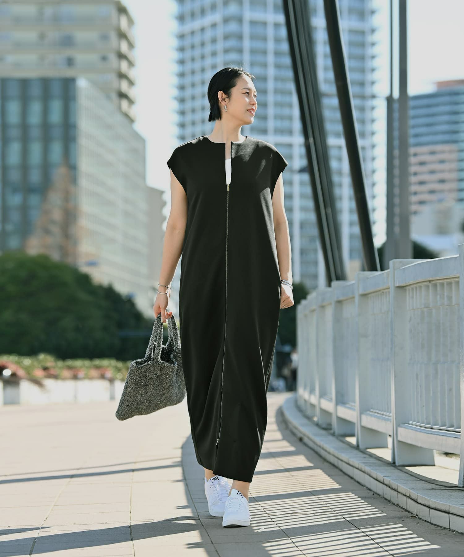 Kana Oyama×BLK001】ジップジレワンピース | おしゃれな大人レディース