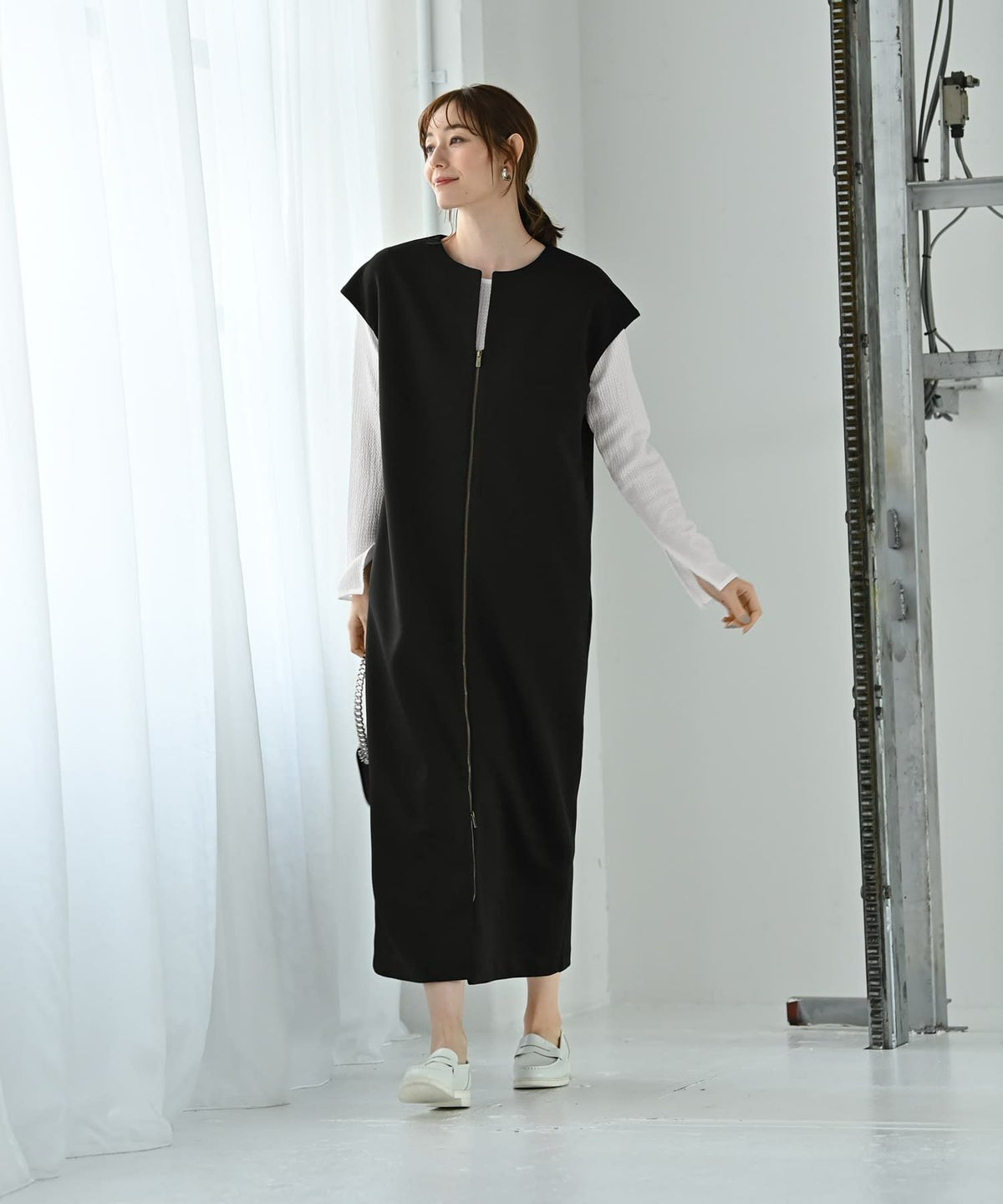 着用イメージ 170cm 02サイズ ブラック