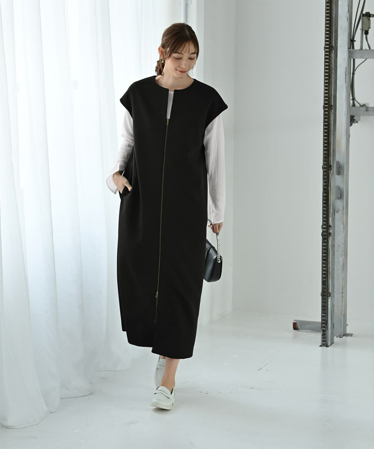 着用イメージ 170cm 02サイズ ブラック