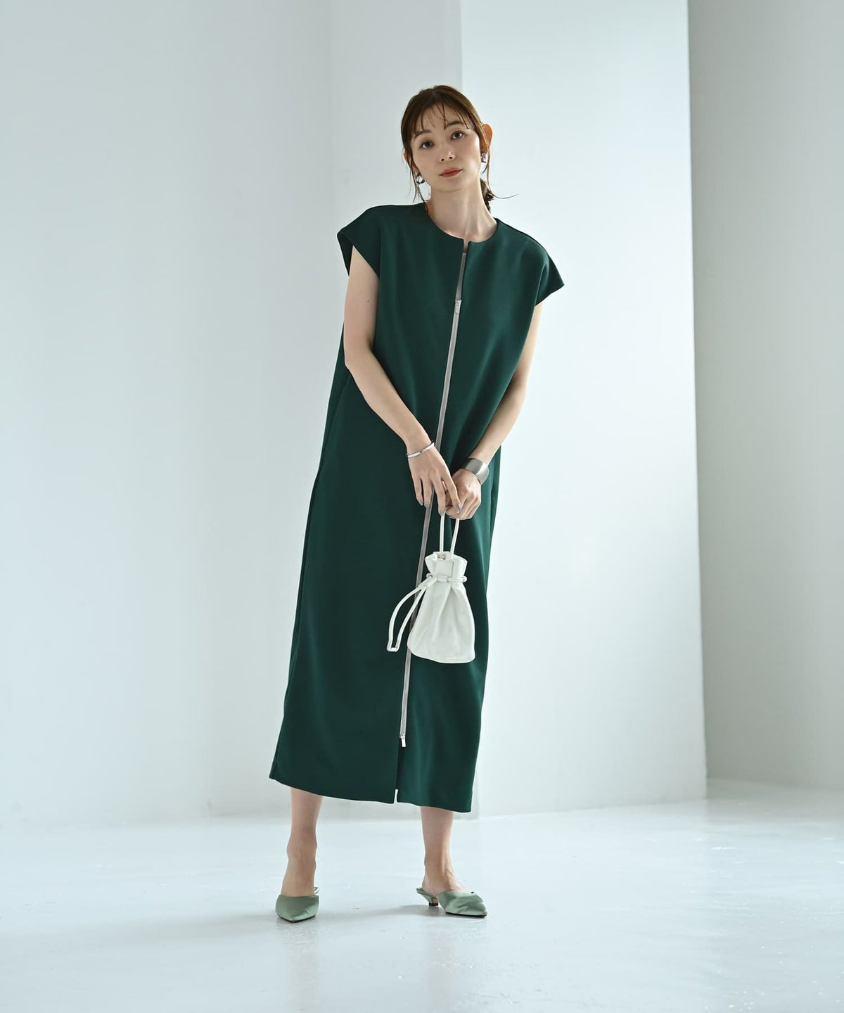 着用イメージ 170cm 02サイズ グリーン