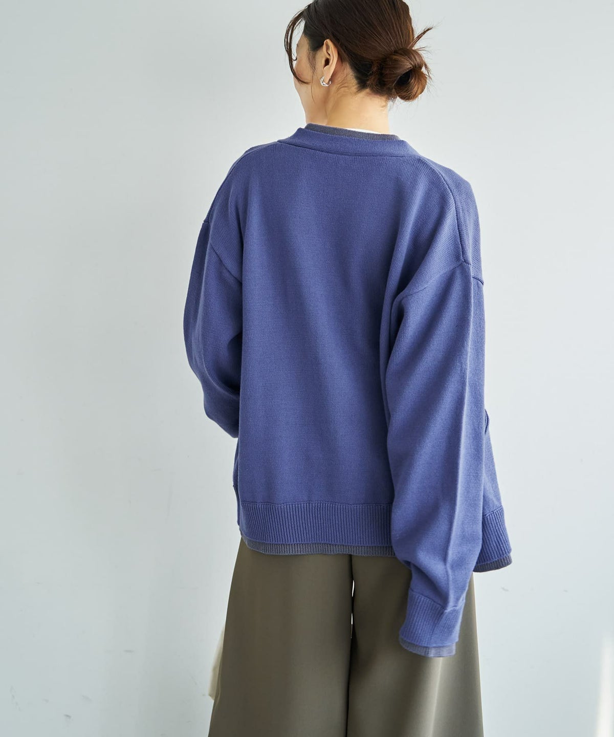 着用イメージ 166cm アイリスブルー