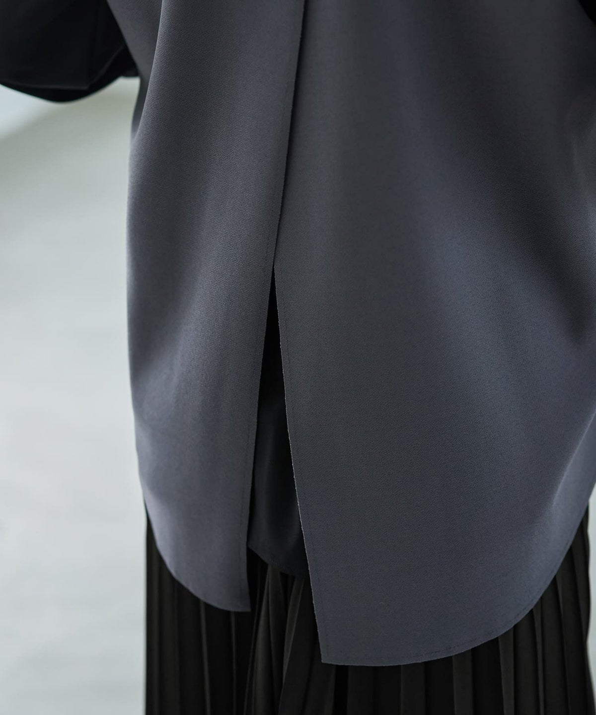 着用イメージ 166cm グレー